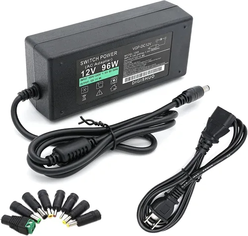 Vista 6 de Adaptador de fuente de alimentación DC 12V 4A 48W Interruptor transformador AC 110V/240V a DC 12V 4amp Convertidor de conmutación Controlador LED