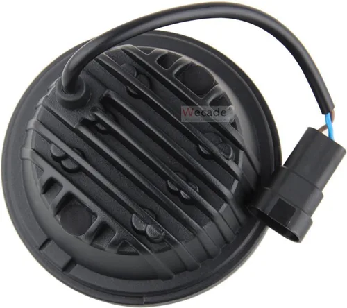 Vista 6 de Luz de cruce LED de 4-1/2- 4,5 pulgadas de motocicleta Daymaker para faros antiniebla de Harley Davidson, lámpara de luz antiniebla, proyector