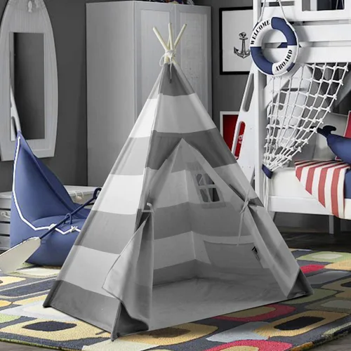 Vista 2 de Tienda de campaña tipi para niños, tienda de campaña tipi para niños, casa de juegos para interiores y exteriores, tienda de campaña para niños