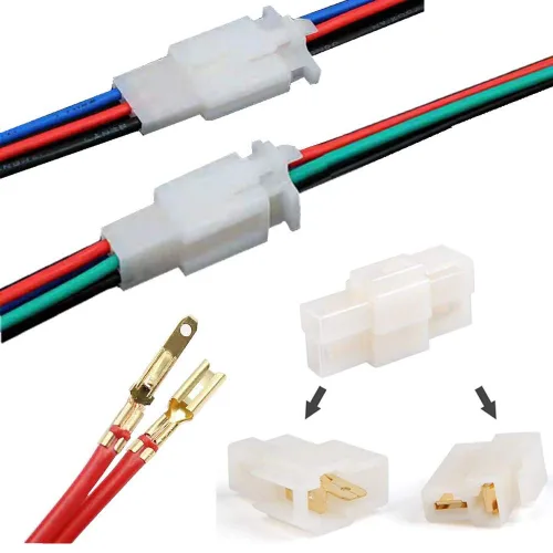 Vista 5 de Conectores eléctricos 0.110 in 2 3 4 5 6 9 pines conector de cable terminal macho hembra enchufe surtido kit para motocicleta, bicicleta, coche