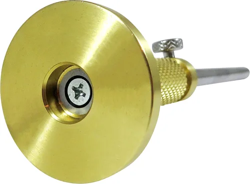 Vista 4 de Sólida rueda de bronce para trabajos en madera. Corta y marca con precisión. Calibre con cabeza ajustable MGB.