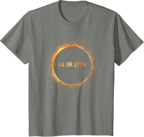 Vista 69 de Totality 04.08.24 Total Solar Eclipse 8 de abril de 2024 Eclipse Camiseta, Negro, S