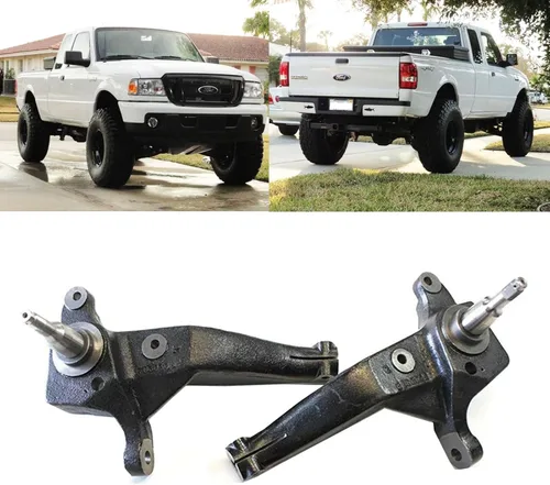 Vista 8 de RTZ - Compatible con Ford Ranger Pickup 98-00, husillos de elevación delanteros de 6 pulgadas + espaciadores de resorte helicoidal + kit de bloque