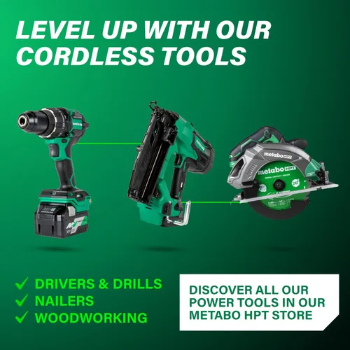 Vista 25 de Metabo HPT Kit de taladro de martillo inalámbrico MultiVolt™ de 36 V sin escobillas de 1/2 pulgada, kit de taladro eléctrico con baterías Metabo