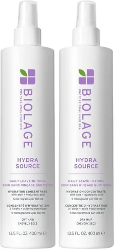 Vista 14 de Biolage Hydra Source Daily Leave-In Tonic - Hidrata y desenreda, primer para peinado, protector térmico y desenredante, para cabello seco, 13.5 fl