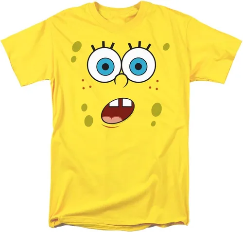 Vista 11 de SpongeBob Big Face Halloween Costume Collection Unisex Adult T Shirt Amarillo - Cara Nerd