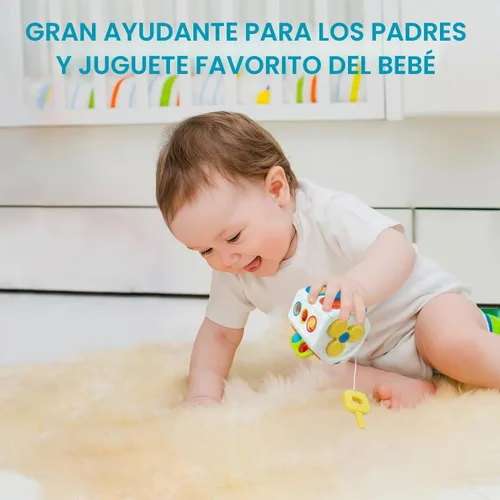 Vista 7 de Cubo de Actividades para Niños Pequeños de 1 Año, Juguetes Montessori para 1 Año - Regalos Ideales para Niños y Niñas de 1 Año - Juguetes de Viaje
