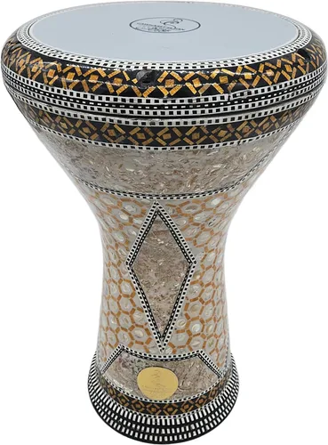 Vista 16 de ¡Nuevo! Gawharet El Fan Clásico 17" Darbuka de Madre de Perla Percusión de Tambor (Rey Árabe)