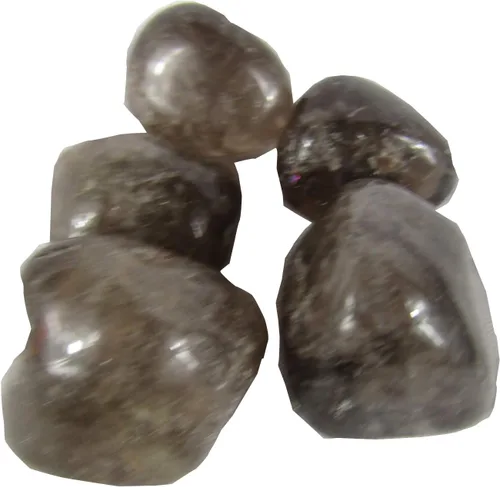 Vista 3 de CircuitOffice 5 piedras pulidas de cuarzo ahumado (0.75 a 1.25 pulgadas), piedras curativas, curación metafísica, piedras de chakra para Wicca