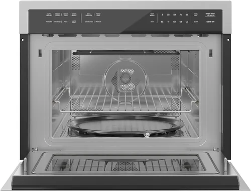 Vista 6 de KoolMore Combinación de horno de convección y microondas integrado de 24 pulgadas con asador, puerta de cierre suave, potencia de 1000 vatios