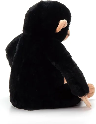 Vista 5 de The Petting Zoo Peluche de chimpancé, regalos para niños, animales salvajes del zoológico Onez, juguete de peluche de chimpancé de 12 pulgadas