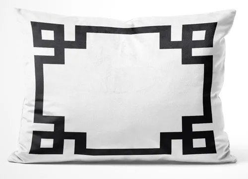 Vista 15 de Funda de almohada rectangular con cremallera en un lado impreso de 12 x 16 pulgadas, color blanco y rosa intenso Rosa fucsia