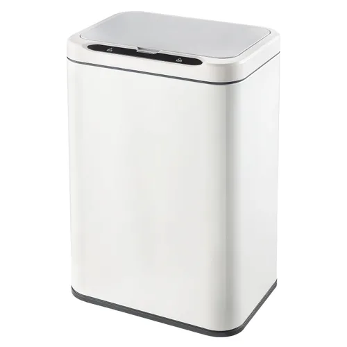 Vista 9 de ELPHECO Basurero de acero inoxidable para oficina, con sensor de movimiento, sin contacto, cubo de basura inteligente automático para cocina, Verde