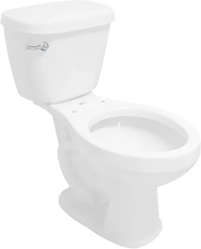 Vista 5 de Kit universal de repuesto para mango de inodoro con mango de acabado cromado pulido, piezas de palanca de tanque frontal, tuerca de plástico y brazo
