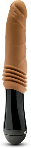 Vista 8 de Blush Dr. Skin Dr. Arthur - Consolador grande vibrante, giratorio y empujador de 10.5 pulgadas, polla de silicona para estimulación del placer