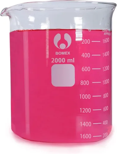 Vista 5 de Scientific - Vaso de precipitados de vidrio de 16.9 fl oz de vidrio de borosilicato 3.3 doble escala graduado.. Dual printed scale lab glass