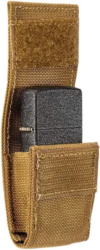 Vista 4 de Zippo Coyote - Juego de regalo de bolsa táctica y encendedor negro agrietado resistente al viento