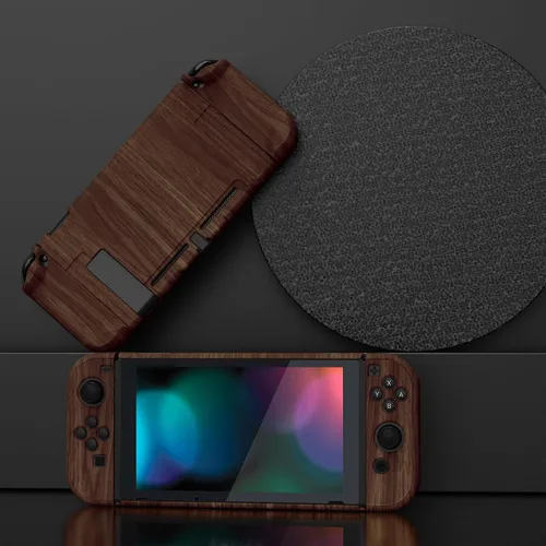 Vista 4 de eXtremeRate PlayVital - Carcasa trasera para consola Nintendo Switch, controlador de mano separable, carcasa rígida para NS Joycon, funda protectora