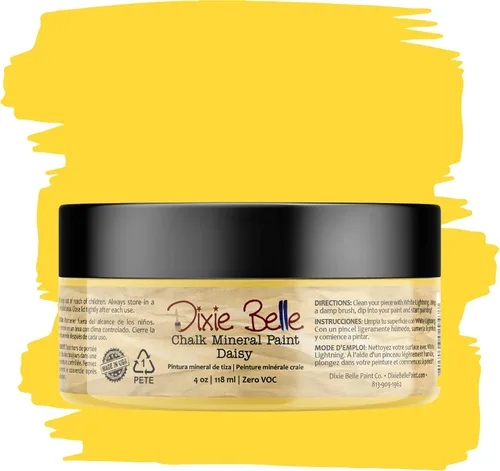 Vista 72 de Pintura para muebles con acabado de tiza Dixie Belle Paint Company - Amatista (4oz) - Pintura mineral de tiza chic púrpura profundo mate