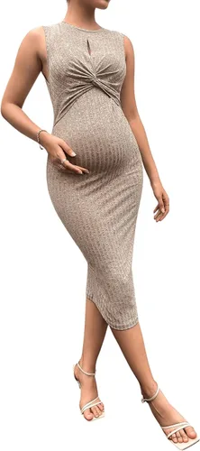 Vista 3 de Verdusa Vestido de maternidad sin mangas para mujer