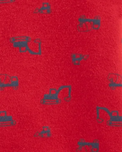 Vista 3 de Simple Joys by Carter's Baby 3-Pack Snap-up Rompers Rayas marinas/Construcción roja/Cocodrilo blanco