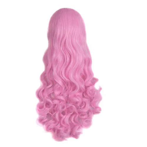 Vista 46 de Peluca MapofBeauty Lolita para disfraz, cabello largo, rizado, con coleta, Blanco