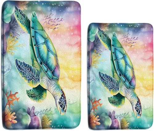 Vista 23 de GCTNBJL Atomic Starburst - Tapete de baño para gatos de mediados de siglo, moderno, abstracto, geométrico, diamante estrella, icónico de los años 50