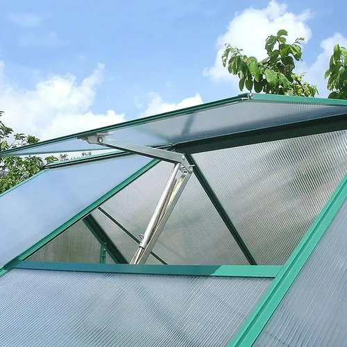 Vista 9 de 2 piezas de abridor automático de ventilación de techo para invernadero, abridor de ventana de invernadero solar sensible al calor, kit