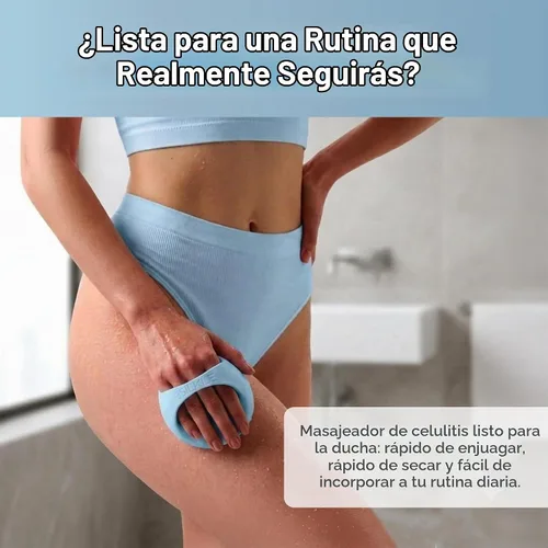 Vista 7 de SILKLE - Herramienta de masaje de silicona para celulitis, cepillo de masaje anticelulítico
