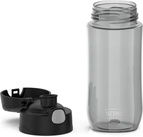 Vista 5 de THERMOS FUNTAINER Botella de hidratación de plástico de 16 onzas con boquilla, color negro (paquete de 6)