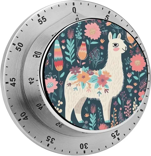 Vista 20 de Temporizadores mecánicos de cocina para cocinar, temporizador magnético de cuenta regresiva de 60 minutos con boca de animal, lindos temporizadores