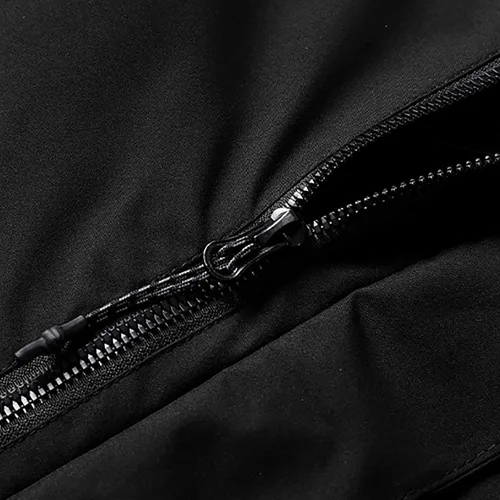 Vista 4 de Chaqueta impermeable con capucha para hombre, senderismo, camping, esquí, snowboard, cortavientos, ligera, otoño e invierno