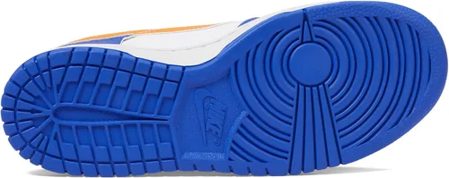 Vista 3 de Nike Dunk Low Knicks Azul Mandarín Blanco Negro FN7783-400 GS Niño Grande