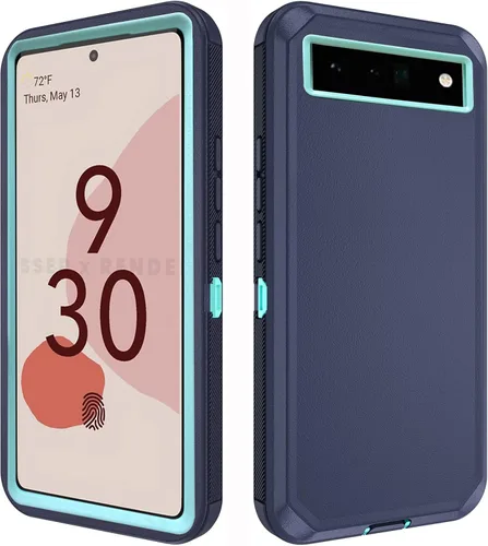 Vista 9 de Asuwish Funda de teléfono para Google Pixel 6 Pro, híbrida, resistente, a prueba de golpes, dura, a prueba de caídas, cuerpo completo, resistente