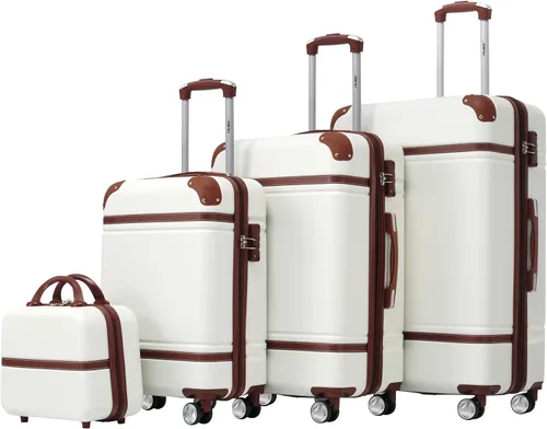Vista 61 de Merax Equipaje Sets 2 piezas Hardshell 20&28 IN Maleta Set con bolsa de lona