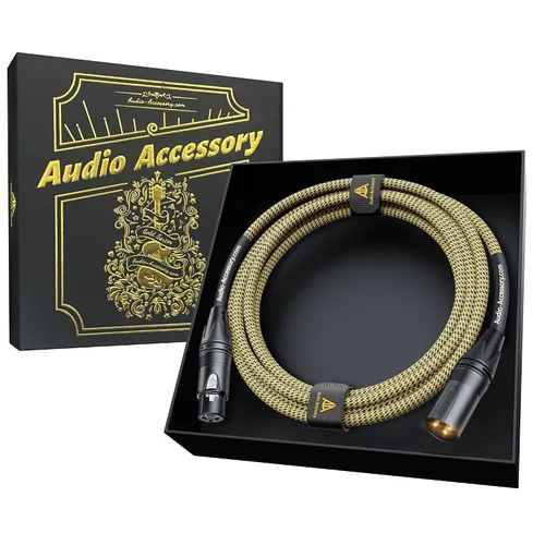 Vista 11 de AA AUDIO ACCESSORY Serie Oro Cables XLR Star Quad de 1.5 pies, Conectores Neutrik, Cable de micrófono 19AWG, Cable de micrófono trenzado en nylon