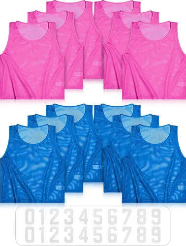 Vista 8 de Boyiee Chalecos de Scrimmage, Camisetas de Malla de Nylon para Práctica de Equipo Juvenil para Deportes Baloncesto Fútbol Fútbol Americano