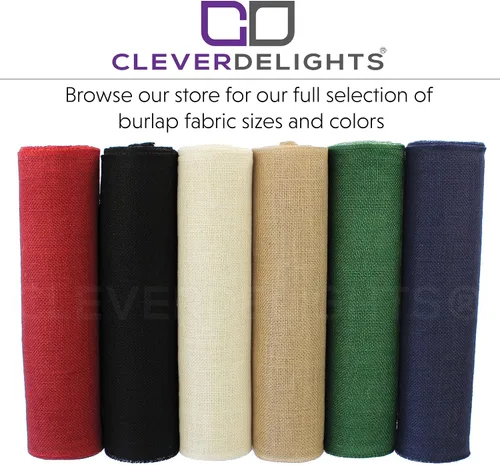 Vista 6 de CleverDelights Rollo de arpillera verde de 14 pulgadas, bordes acabados, 10 yardas, tela de arpillera de yute