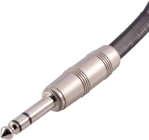 Vista 3 de Seismic Audio SA-Y83 3 pies 1/4" TRS macho a doble 1/4" TS Y cable divisor - Cable de interfaz