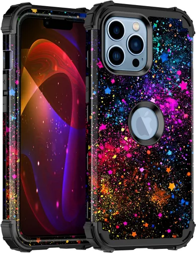 Vista 22 de Miqala Funda para iPhone 11 Pro Max, que brilla en la oscuridad, tres capas, resistente, a prueba de golpes, protección de cuerpo completo