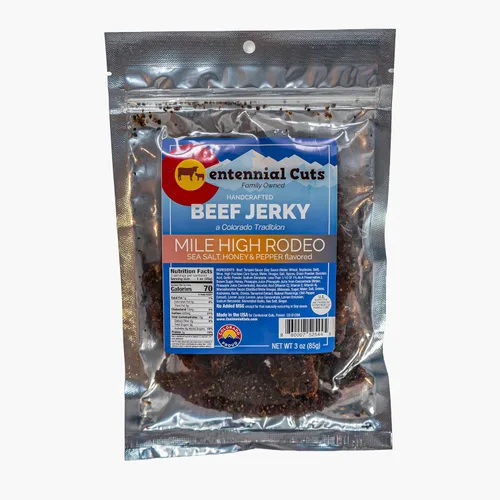 Vista 12 de Centennial Cuts Carne seca – Blazing Saddles Jalapeño – Alto en proteínas, sabor a jalapeño audaz – Snack de 3 oz