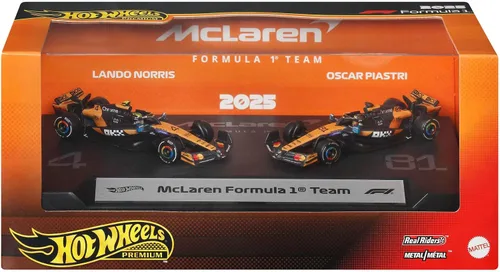 Vista 7 de Hot Wheels Premium McLaren Formula 1 - Coche de juguete (2 unidades)