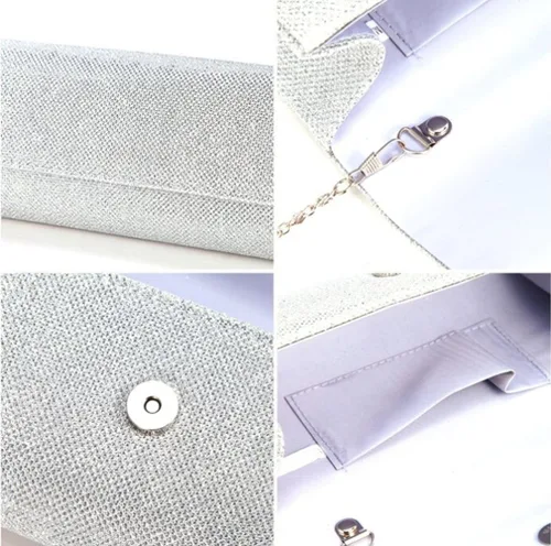 Vista 4 de U-Story - Bolso de mano pequeño para mujer, con cadena de hombro