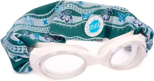 Vista 9 de Splash Place - Gafas de natación con correa de tela - Gafas de natación para adultos y niños - Tema de todo el mundo