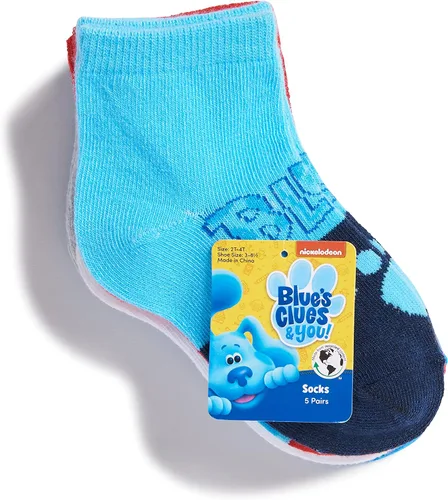 Vista 3 de Nickelodeon Paquete de 5 calcetines cortos para niñas Blues Clues You
