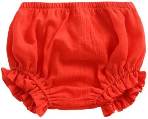Vista 5 de LOOLY Baby Bloomers - Pantalones cortos unisex de mezcla de lino y algodón A-Negro