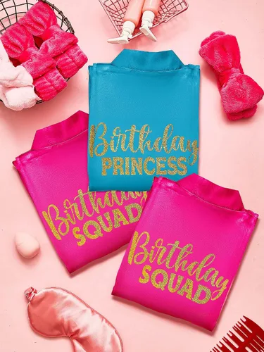 Vista 6 de 24 piezas de suministros para fiesta de cumpleaños de niñas, talla 8, azul