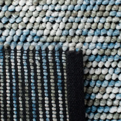 Vista 7 de Safavieh Natura Collection - Alfombra decorativa de 2 x 3 pies, azul y marfil, hecha a mano, ideal para zonas de alto tráfico en entrada, sala