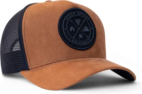 Vista 123 de Urban Effort Gorra trasera de malla, para hombres y mujeres, gorra de béisbol de 5 paneles, gran cierre a presión para caza y senderismo