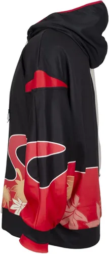 Vista 4 de Kaedehara Kazuha - Sudadera con capucha estampada en 3D diseño de Moblie con capucha manga de murciélagos disfraz de Halloween y cosplay